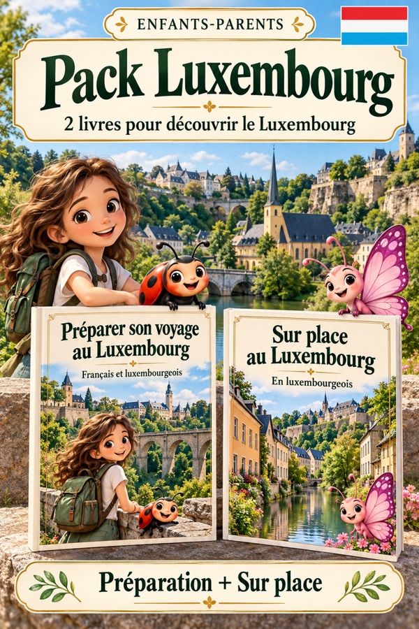 PRECOMMANDE PACK Luxembourg– 2 livres en 1