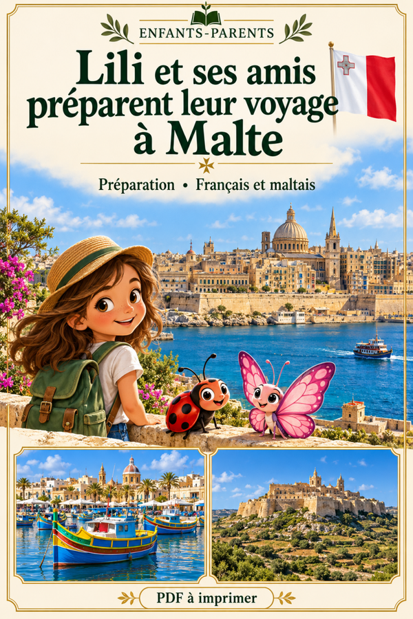 Précommande – Préparer son voyage à Malte avec Lili et ses amis
