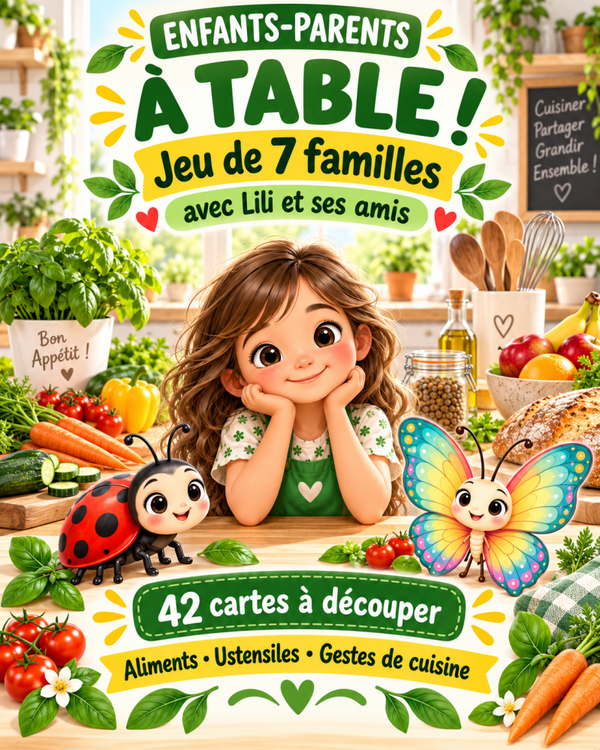 À TABLE ! – Jeu de 7 familles avec Lili et ses amis