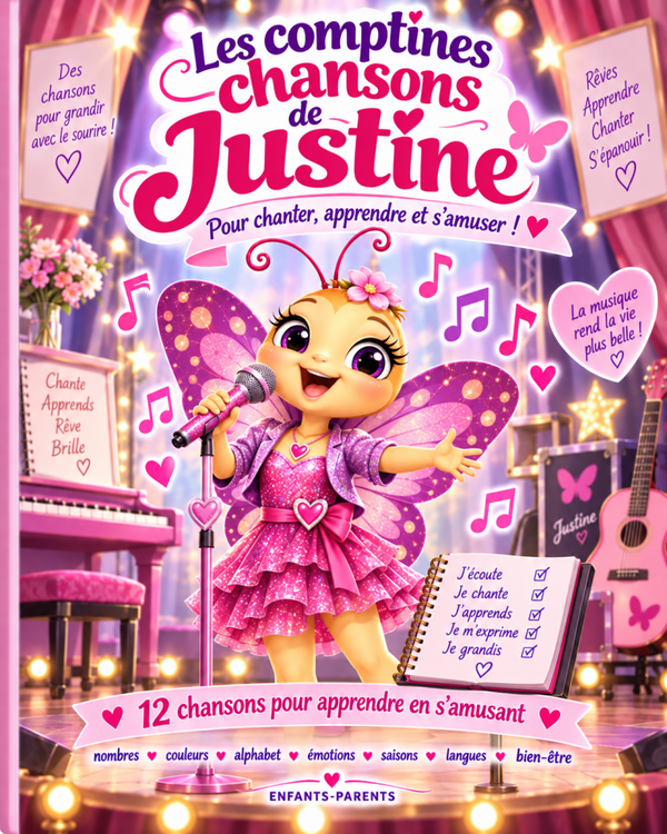 Les comptines et chansons de Justine