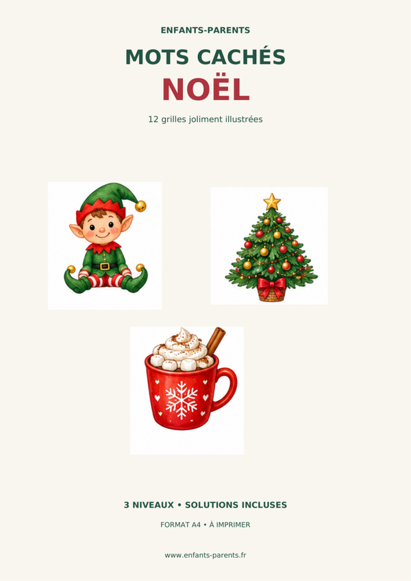 Mots cachés Noël