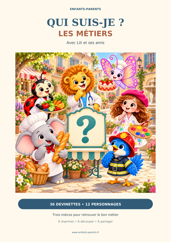 Qui suis-je ? Les métiers avec Lili et ses amis