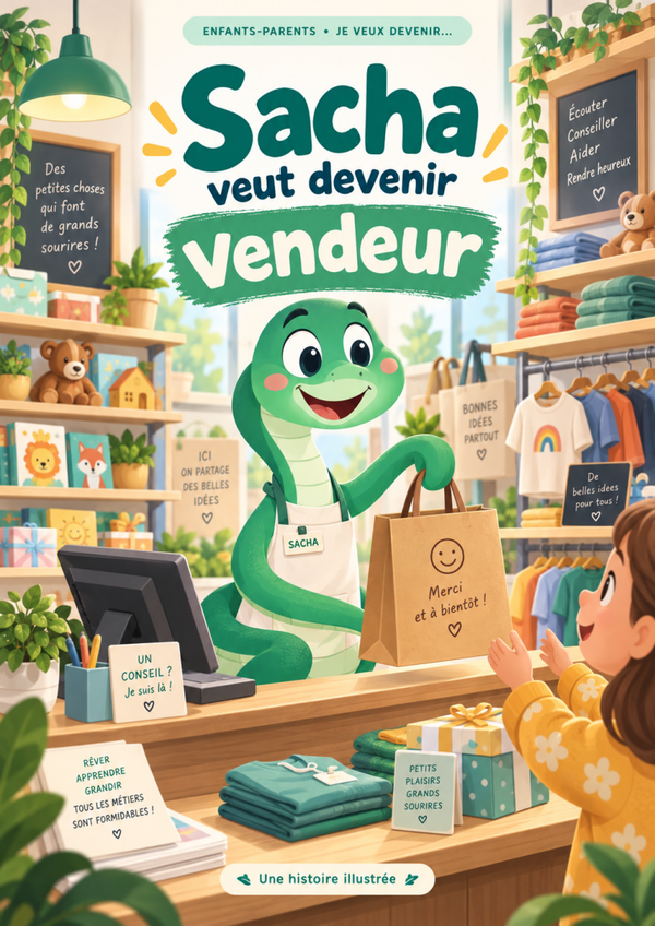 Sacha veut devenir vendeur