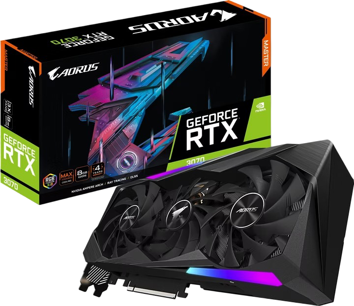 GPU : AORUS GeForce RTX™ 3070 MASTER 8G