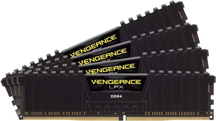 RAM : Corsair Vengence LPX DDR4 32GB (4x8GB) 3000MhZ