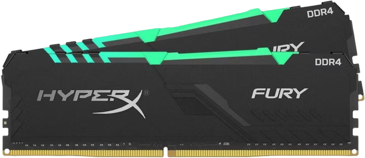 RAM : Kingston Fury HyperX RGB DDR4 16GB (2X8GB) 3200 MhZ