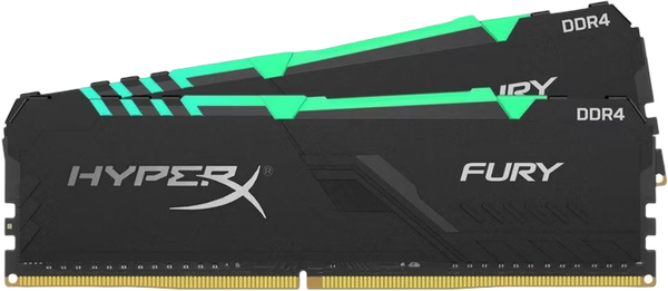 RAM : Kingston Fury HyperX RGB DDR4 16GB (2X8GB) 3200 MhZ