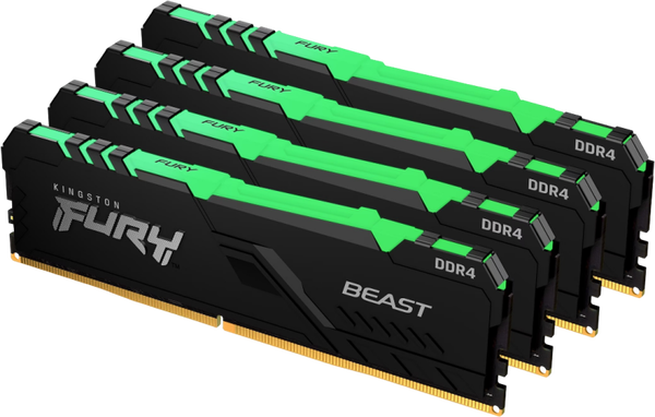 RAM : Kingston Fury Beast 64GB DDR4 (4x16GB) 3000MhZ