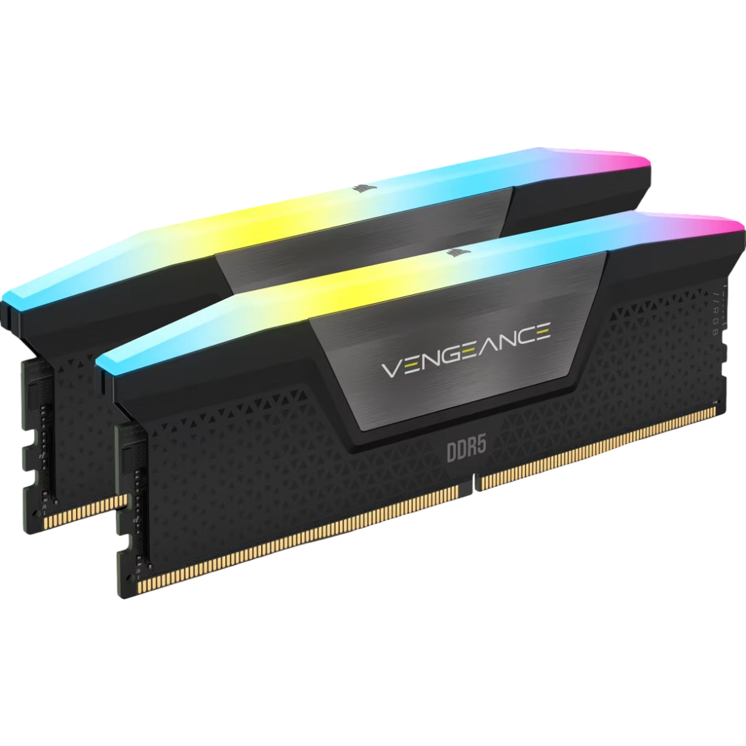 RAM  : VENGEANCE RGB 32 Go (2 x 16 Go) DRAM DDR5 5 600 MHz C40 – Noir