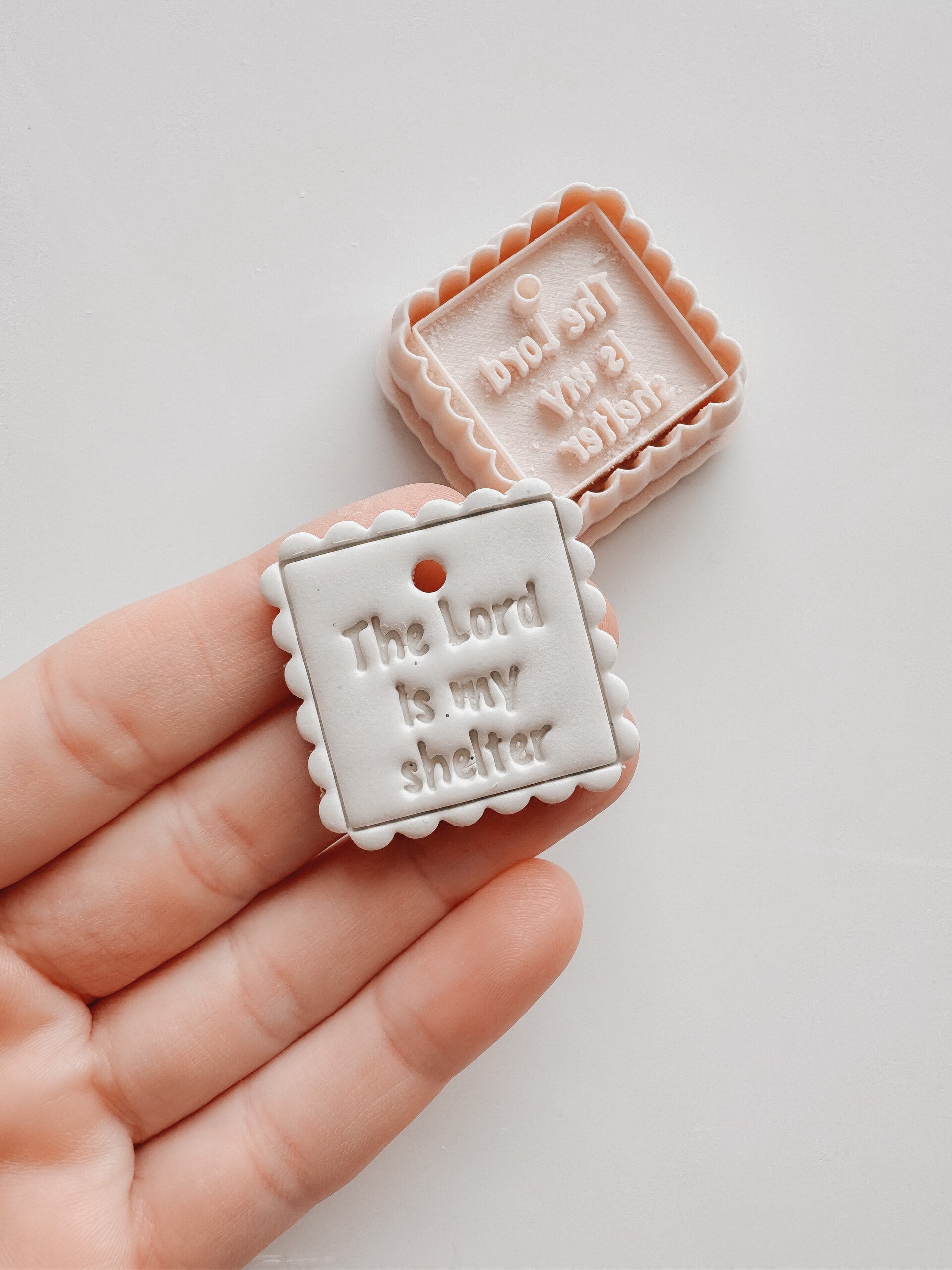 keychain ' the Lord is my shelter'