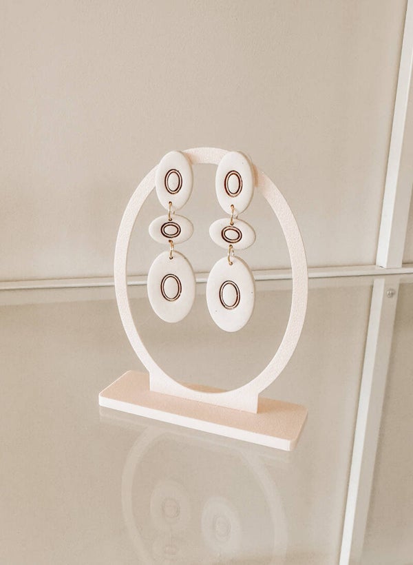 Display 3D printed 4 oval pink