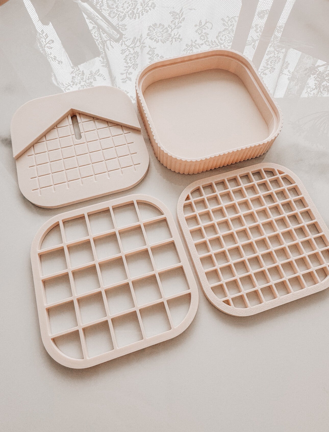 oorbel boor gids + rasters