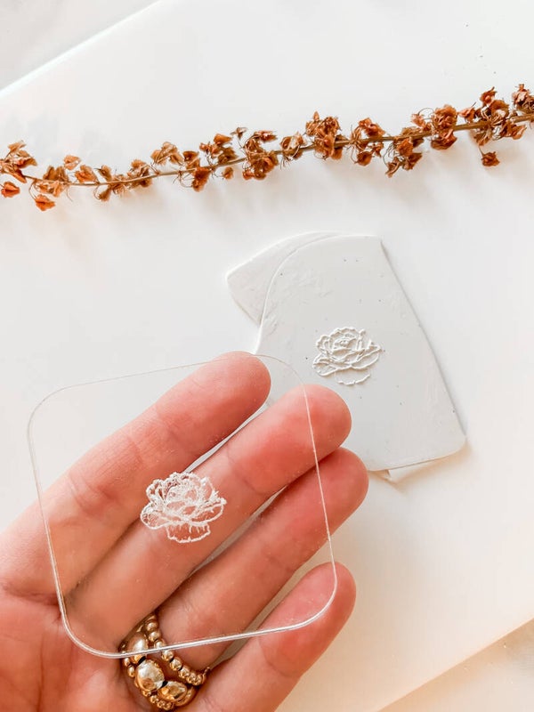 Acryl plaatje 'Roos'