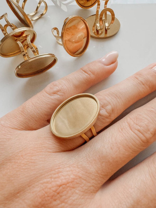 Ring ovaal cachabon