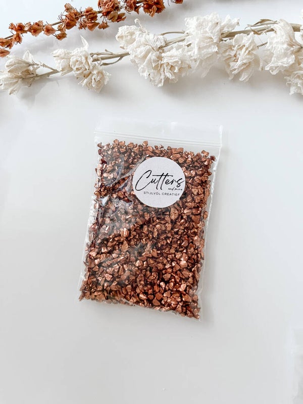 crushed glass brons koffie