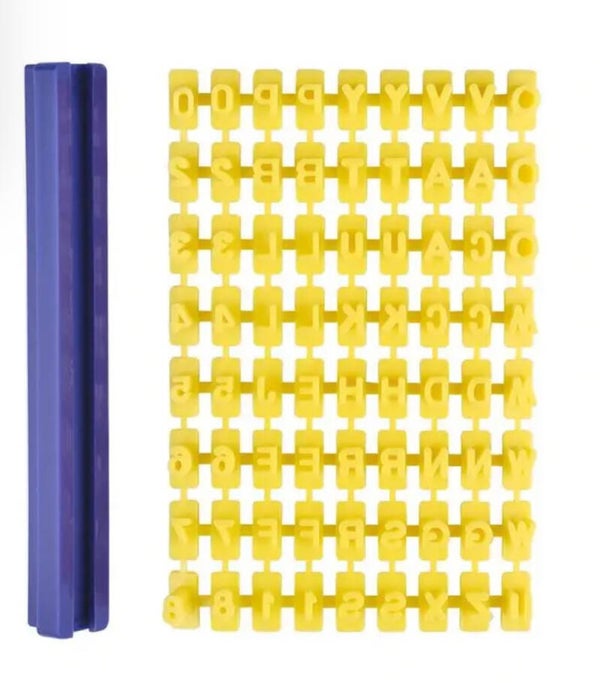 letter and number stamp