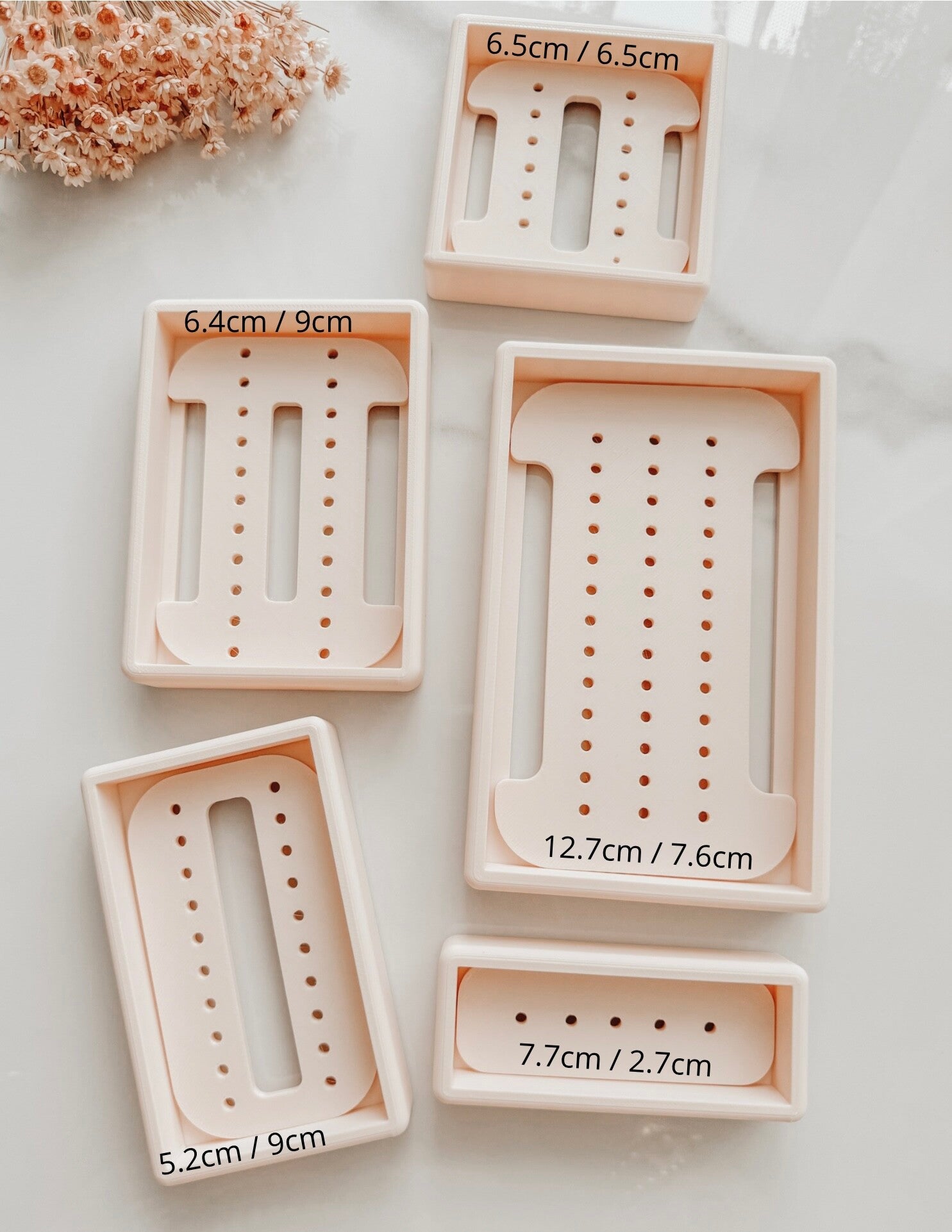 Boorgeleiders sieradenkaartjes