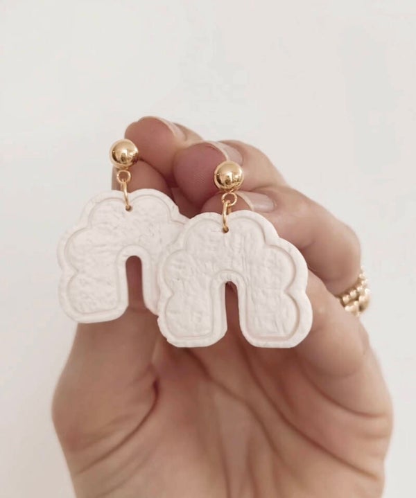 Earring little white