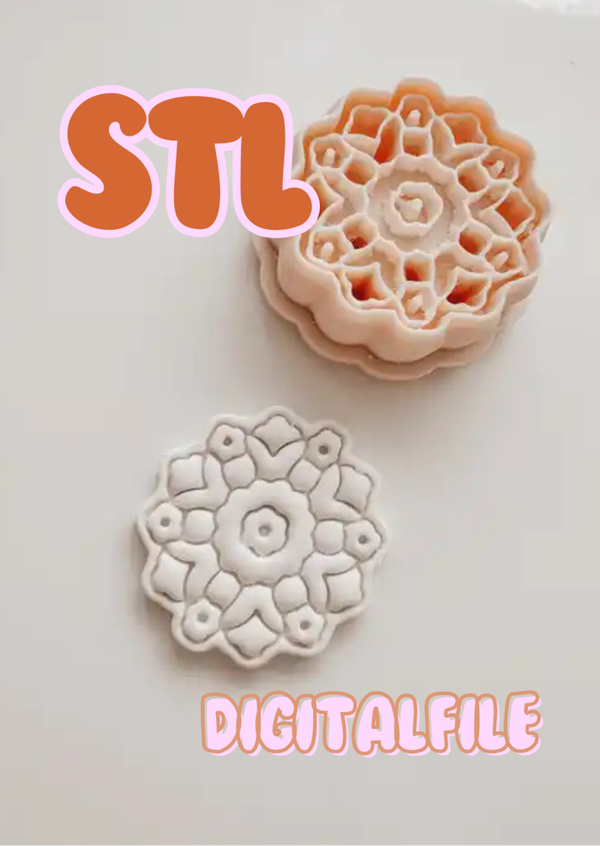 stl cutter broderie flower