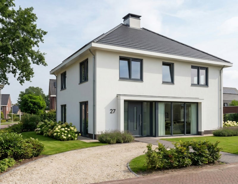 Woning met kunststof kozijnen geplaatst door Muis Dienstverlening