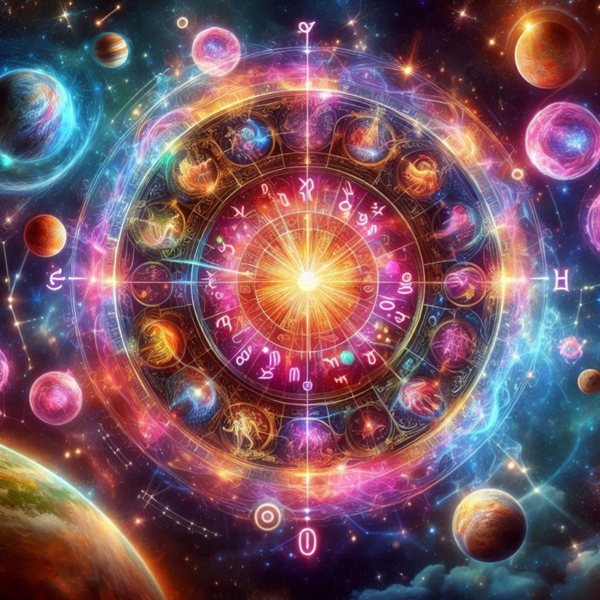 Tirage annuel la roue astrologique jusqu'au 31/12/2024