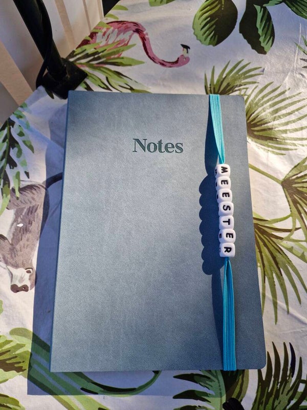 Nota boek blauw meester