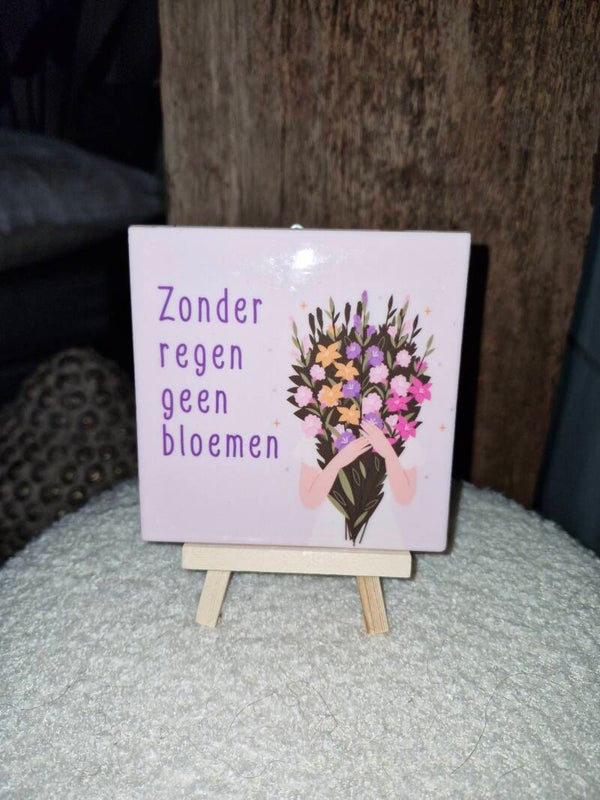 Zonder regen geen bloemen