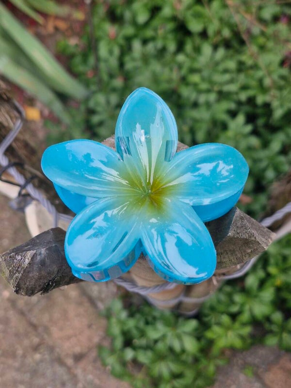 Haarklem bloem blauw