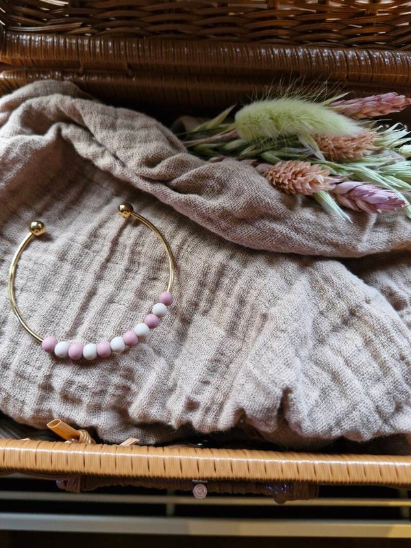 Armbandje vuil paar met beige