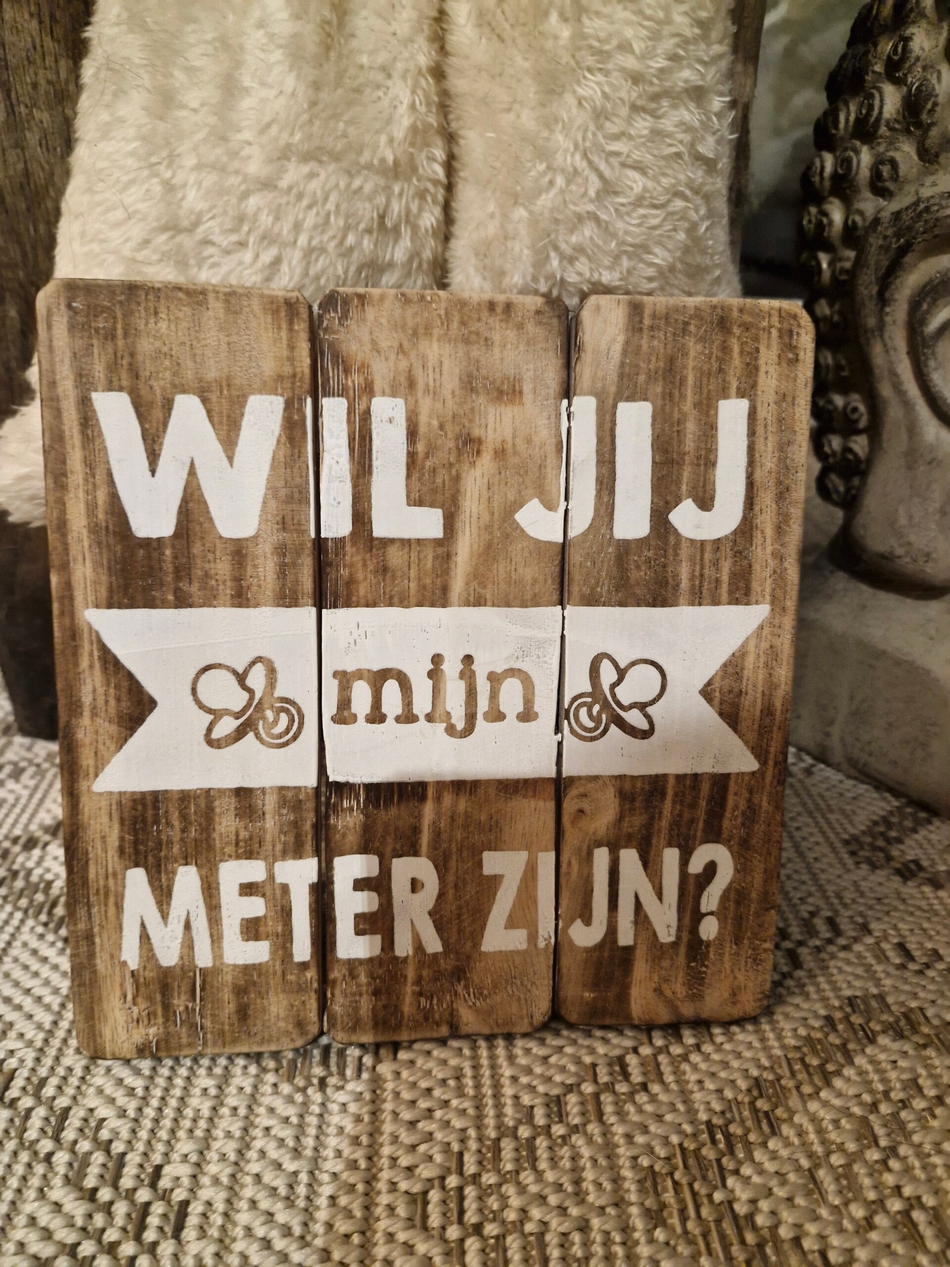 Wil jij mijn meter zijn tekstbordje