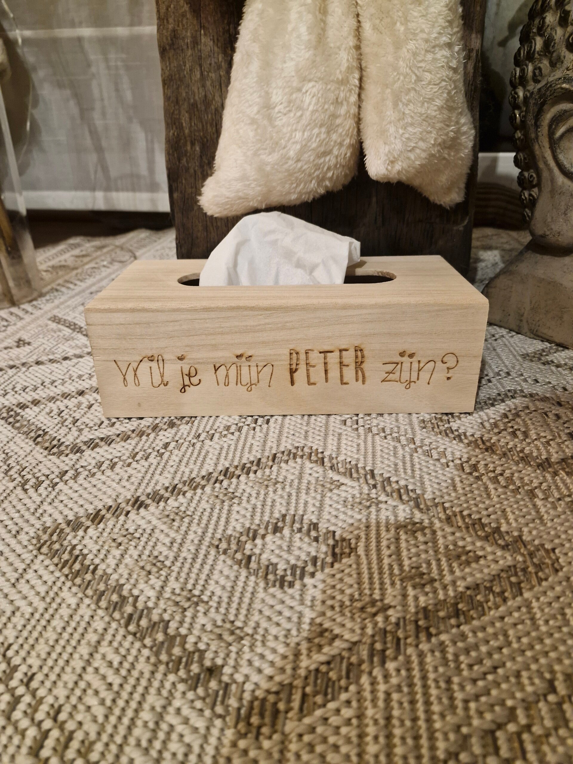 Zakdoekken doos wil jij mijn peter zijn