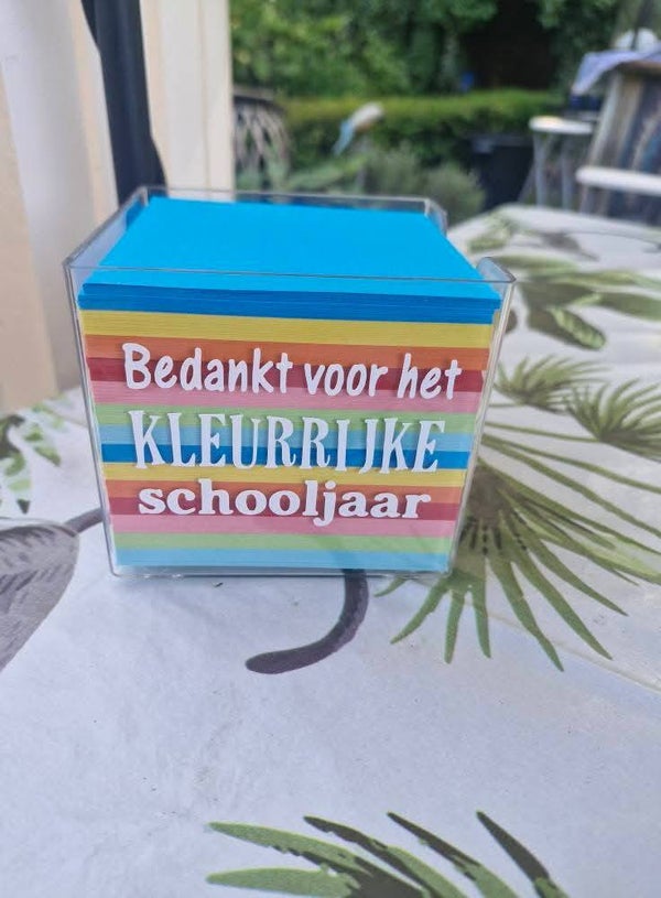 Bedankt voor het kleurrijke schooljaar