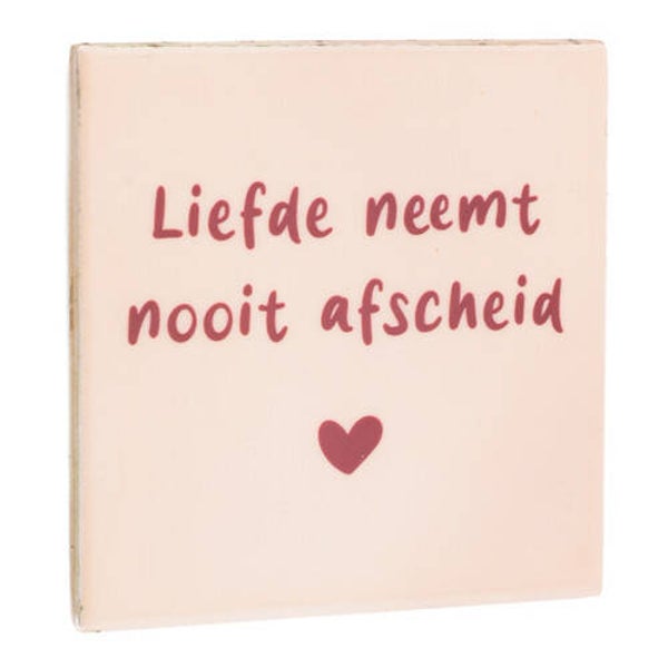 Tegel liefde neemt nooit afscheid