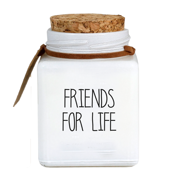 Kaars – Friends for life – Kurk