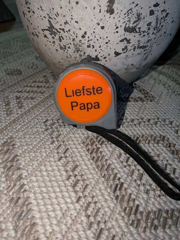 Lint meter liefste papa
