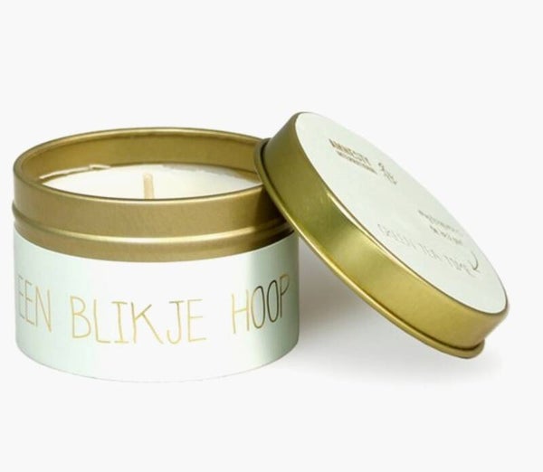 Geurkaars blikje hoop