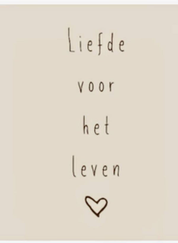 Tegel liefde voor het leven