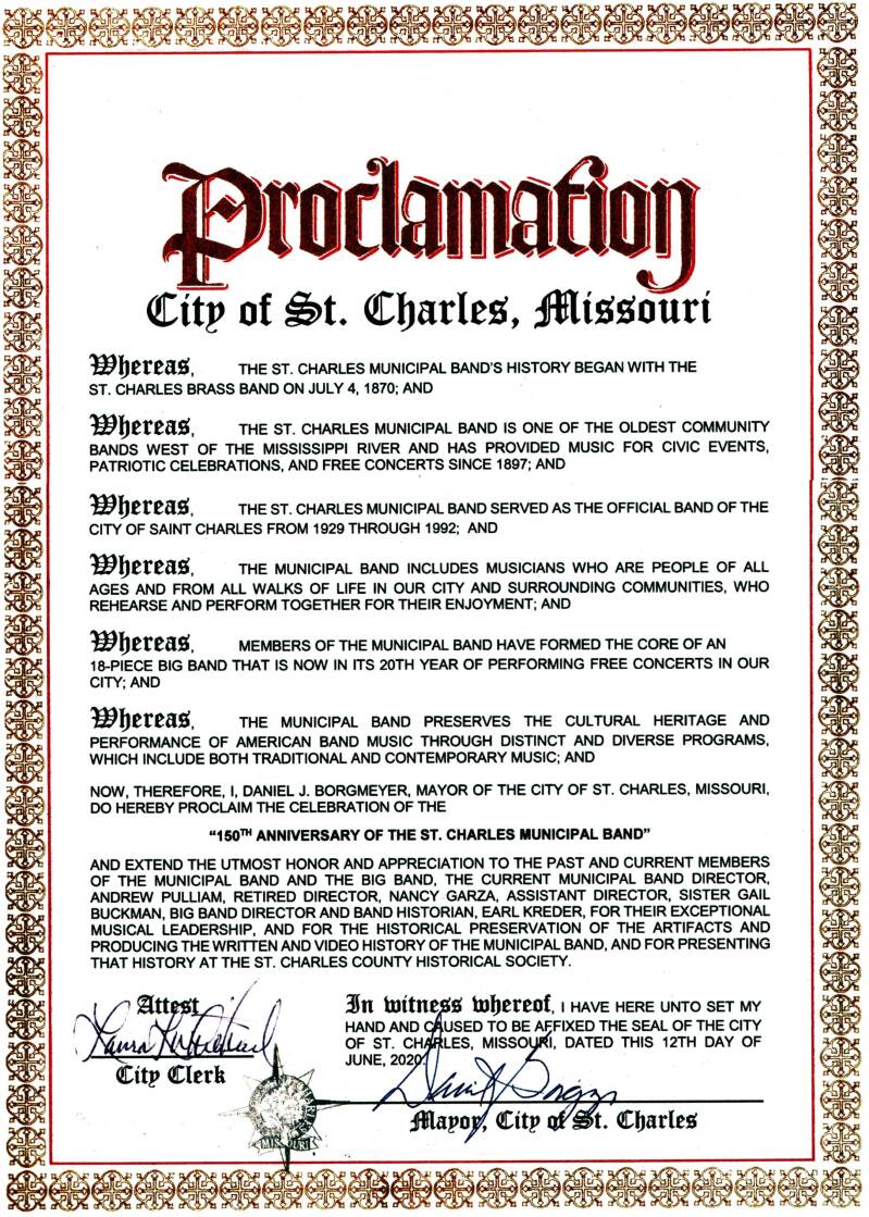 City of St. Charles Proclamation