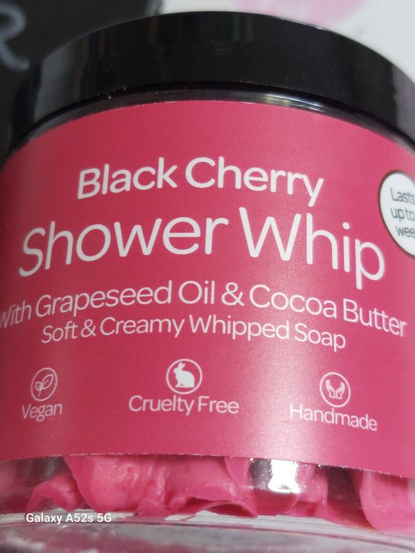 Black cherry shower whip