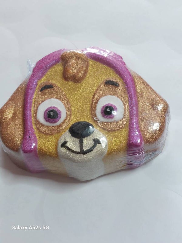 Purple pup bath bomb