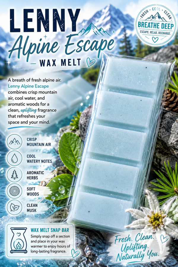 Lenny alpine Escape wax melt bars