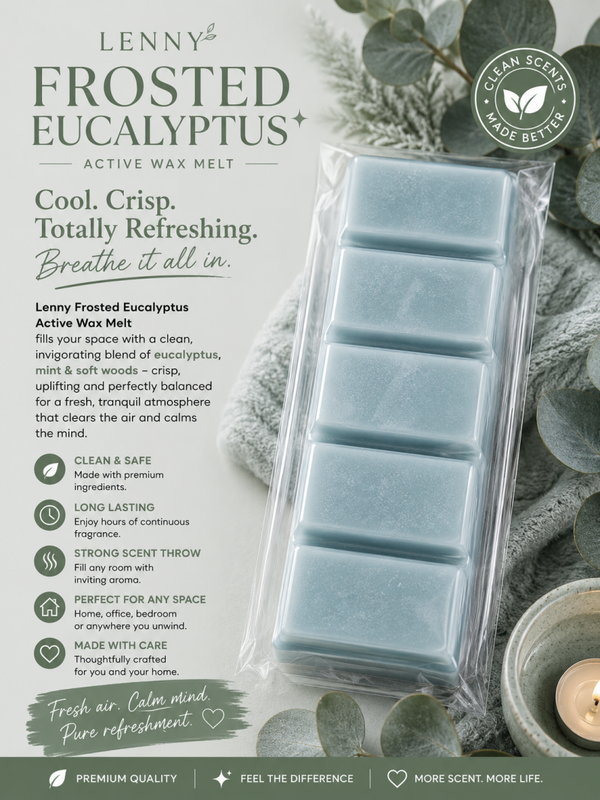 Wax melt bars lenny frosted eucalyptus