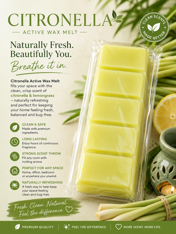 Citronella wax bar