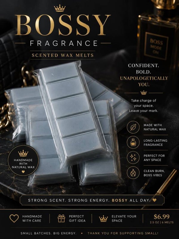 Bossy for men wax melt bar