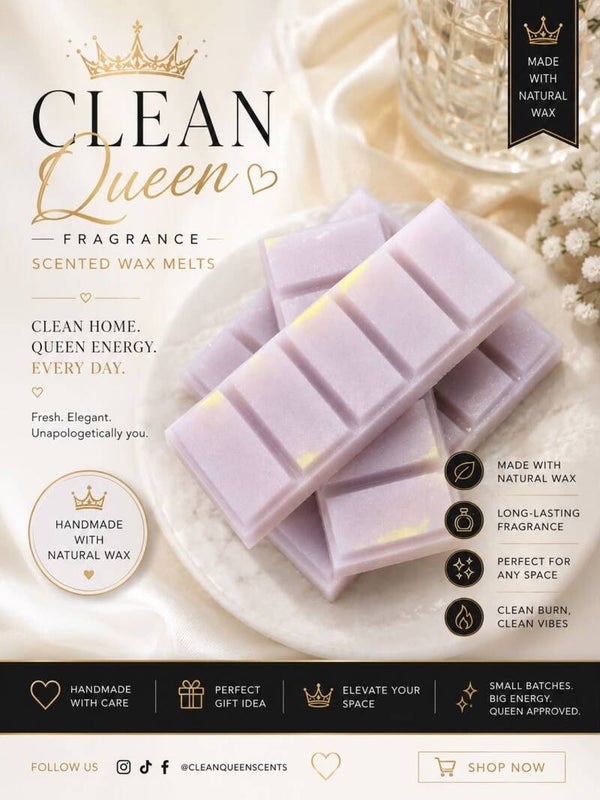 Clean queen wax melt bar