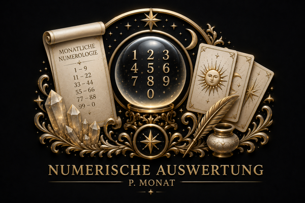 Numerische Auswertung Monatsanalyse 1x p. Monat
