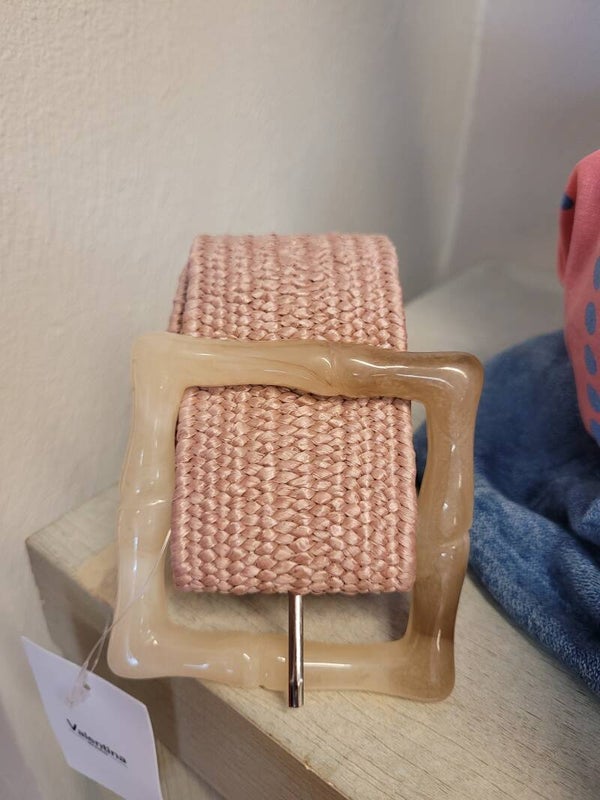 CEINTURE ROSE ELASTIQUE