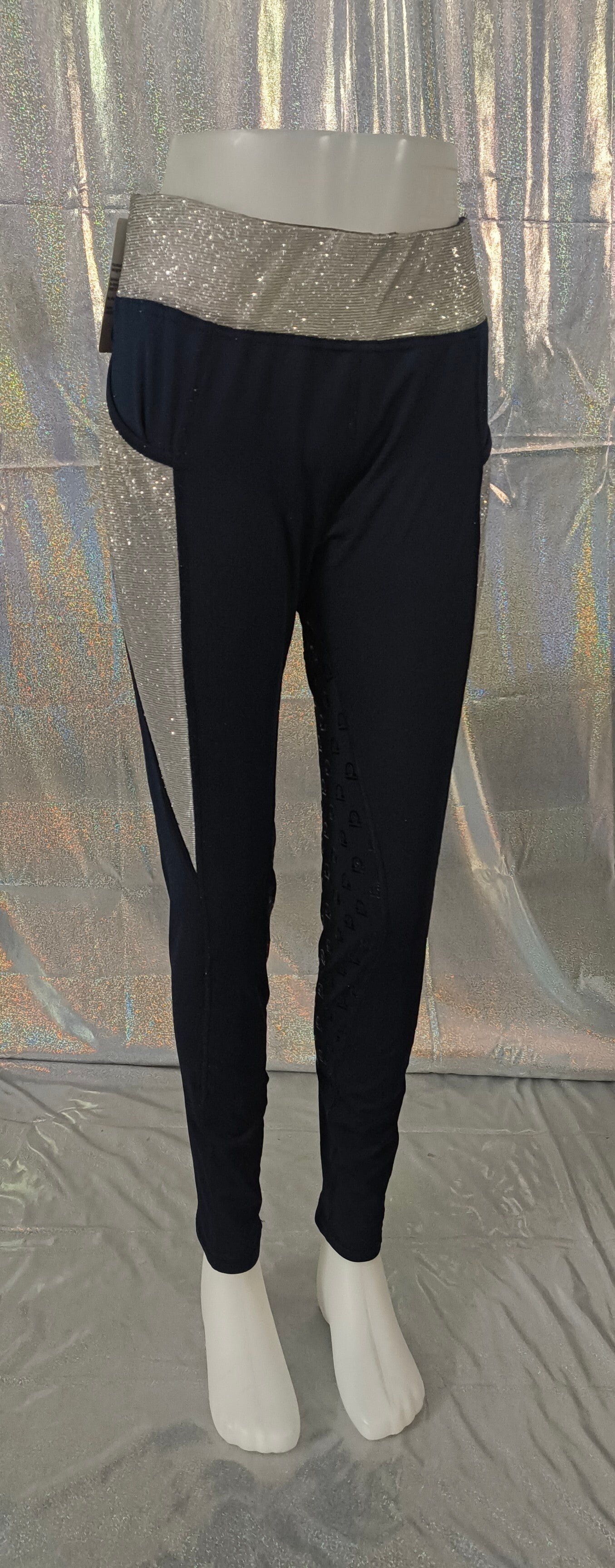 Blauw/zilver rijlegging