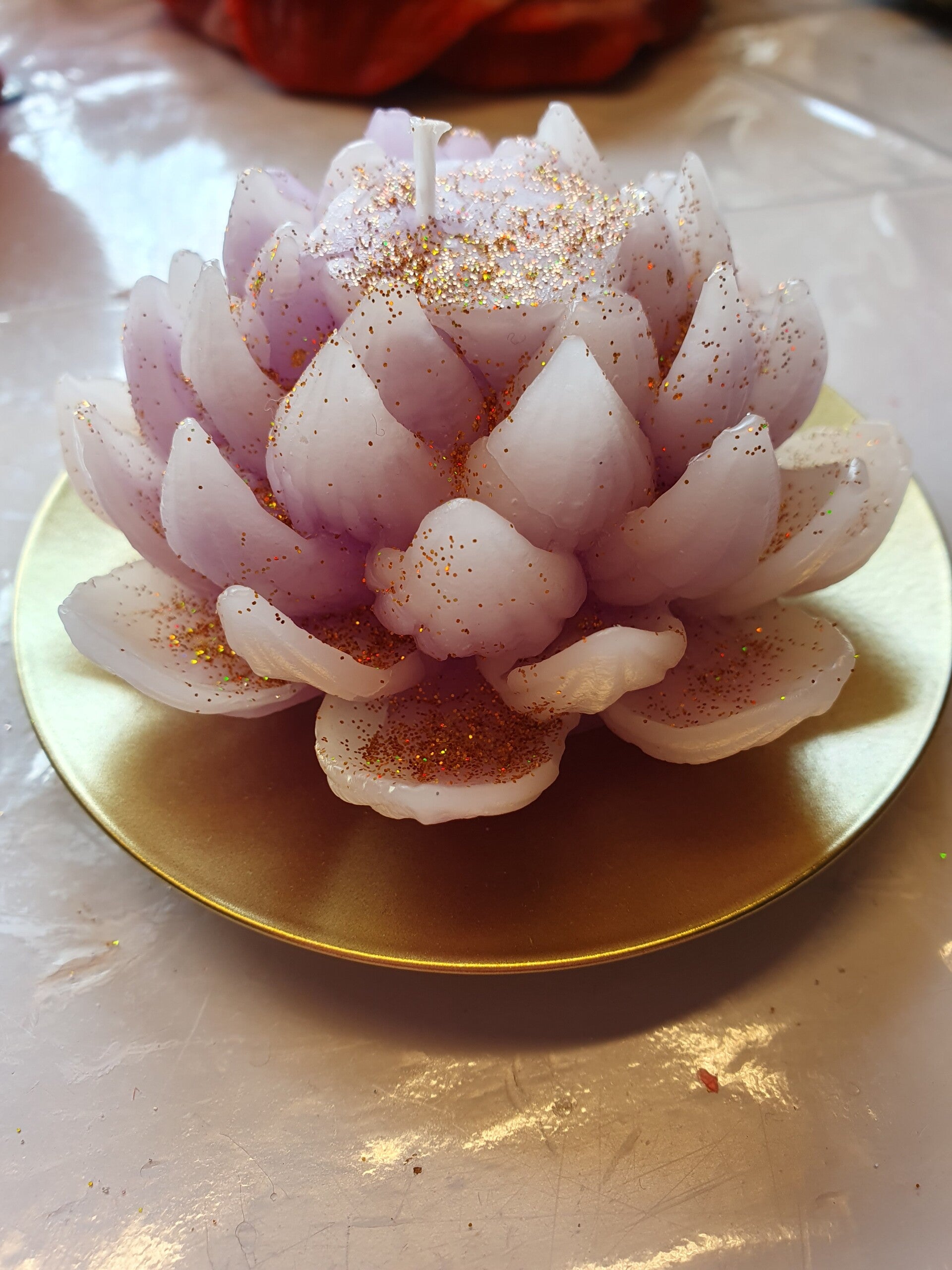 Lotus bloem kaars