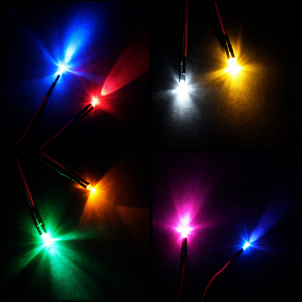 Leds in verschiedenen Farben mit Ein und Ausschalter